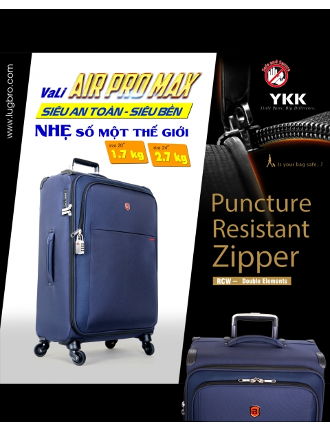 Vali AIR PRO MAX ( Xanh Navy)